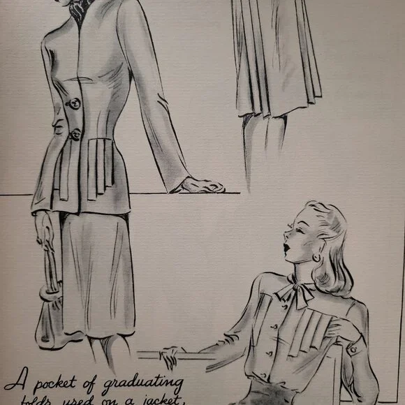 ๐Vintage 1946 Spring Illustrated Fashion Booklet The Originator Vol V - Picture 4 of 7